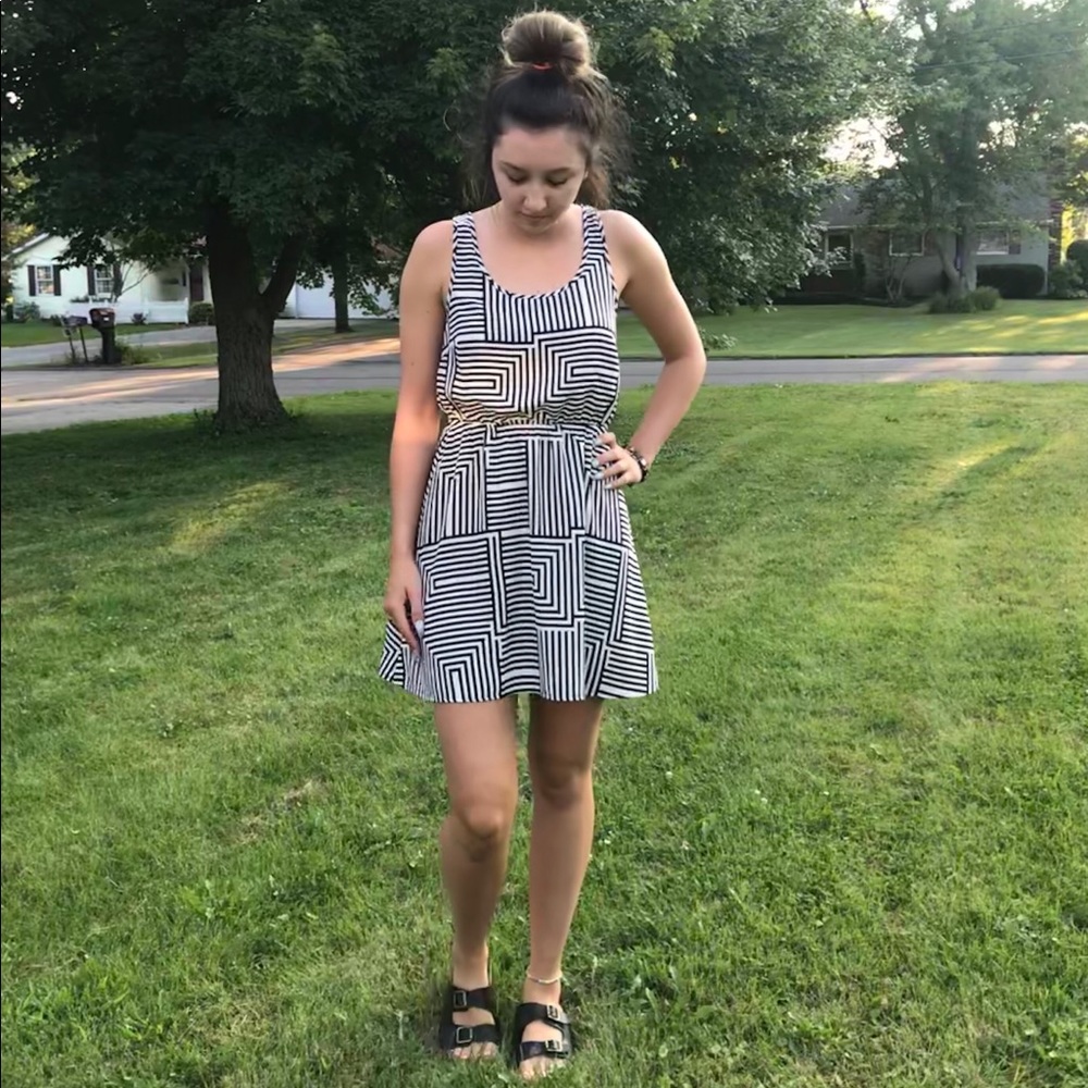 Black and white dress